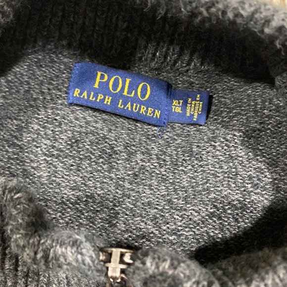 Polo grey sweater. Size XLT. Mint condition - Picture 2 of 3